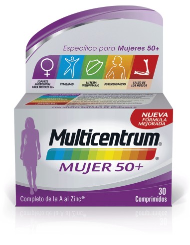 Multicentrum Mujer 50+  30 comprimidos