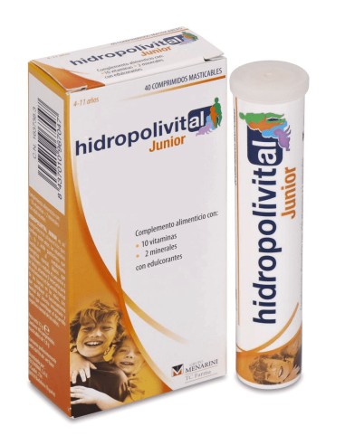 Hidropolivital Junior 40 comprimidos