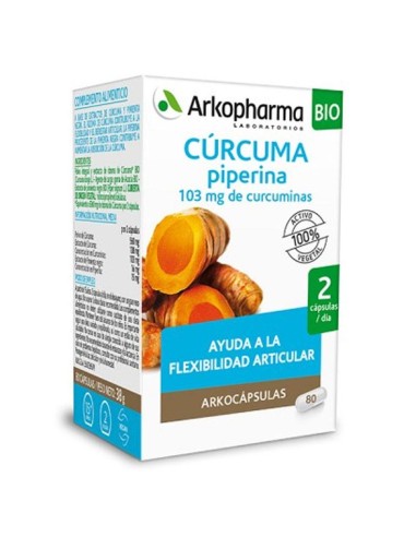 Arkopharma Cúrcuma Piperina 40 capsulas