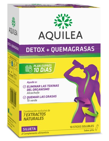 Aquilea Detox+Quemagrasas 10 sticks